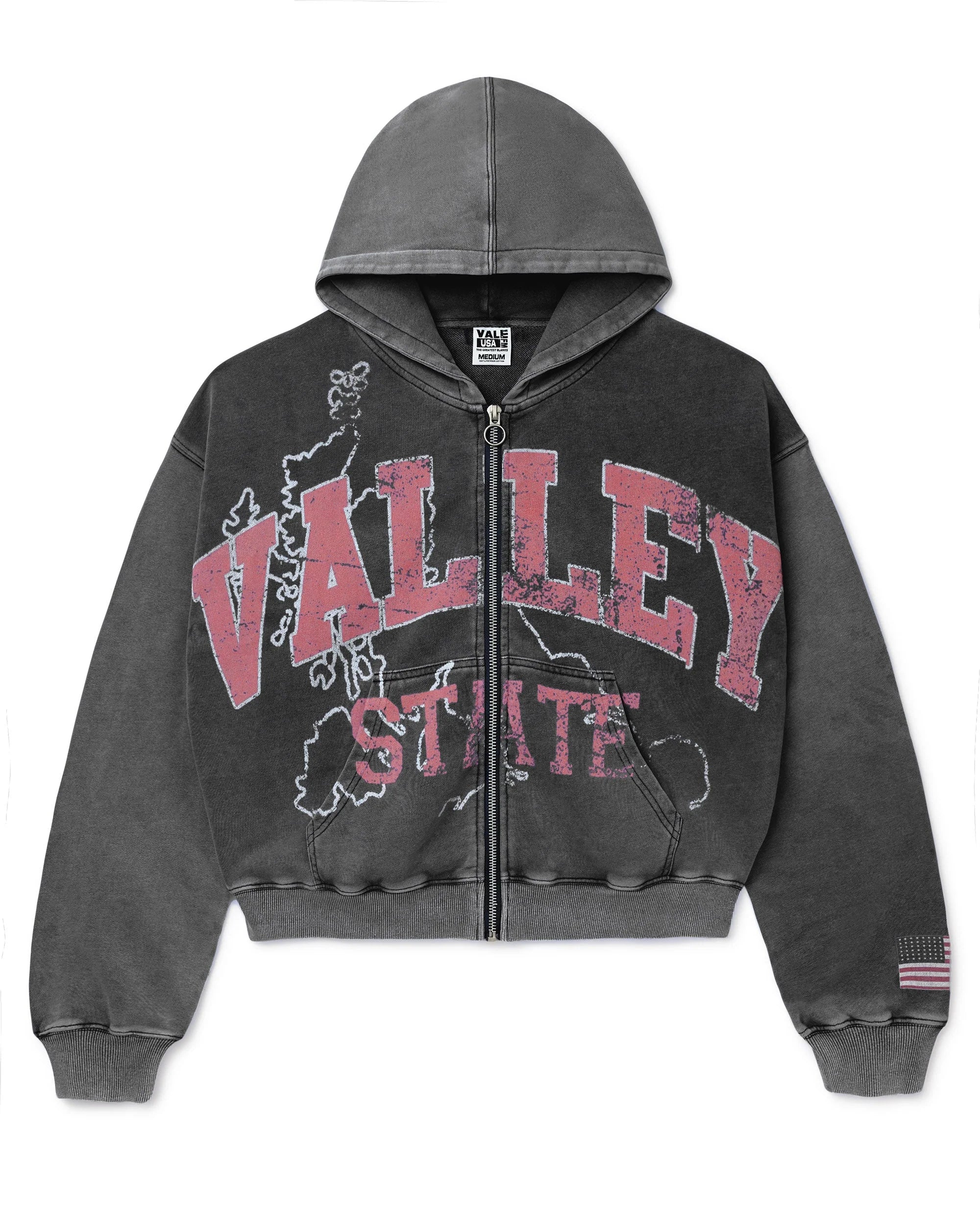 Vale Forever State Alumni Zip Up Hoodie Vale Forever State Alumni Zip Up Hoodie