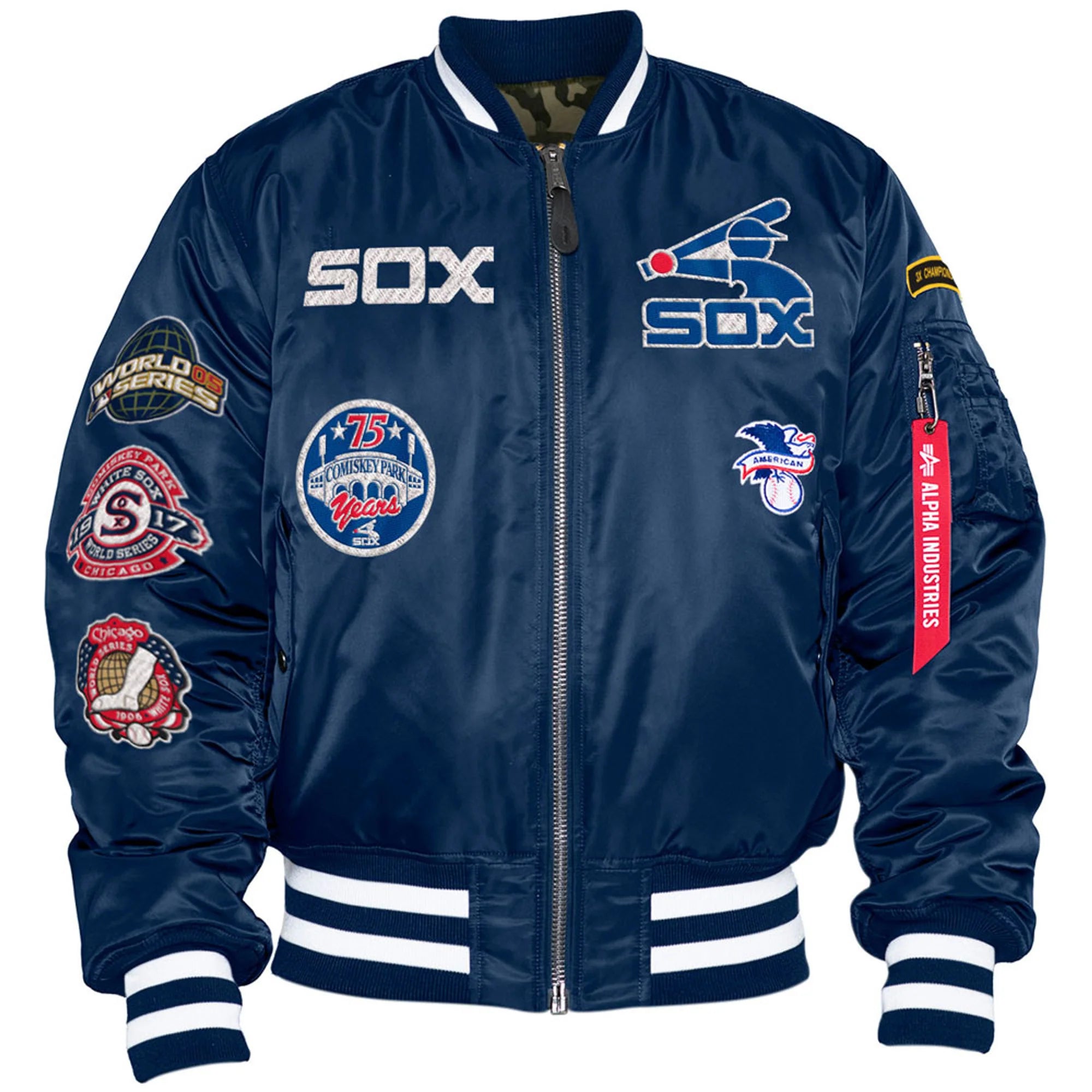New Era Chicago White Sox X Alpha MA-1 Reversible Bomber Jacket