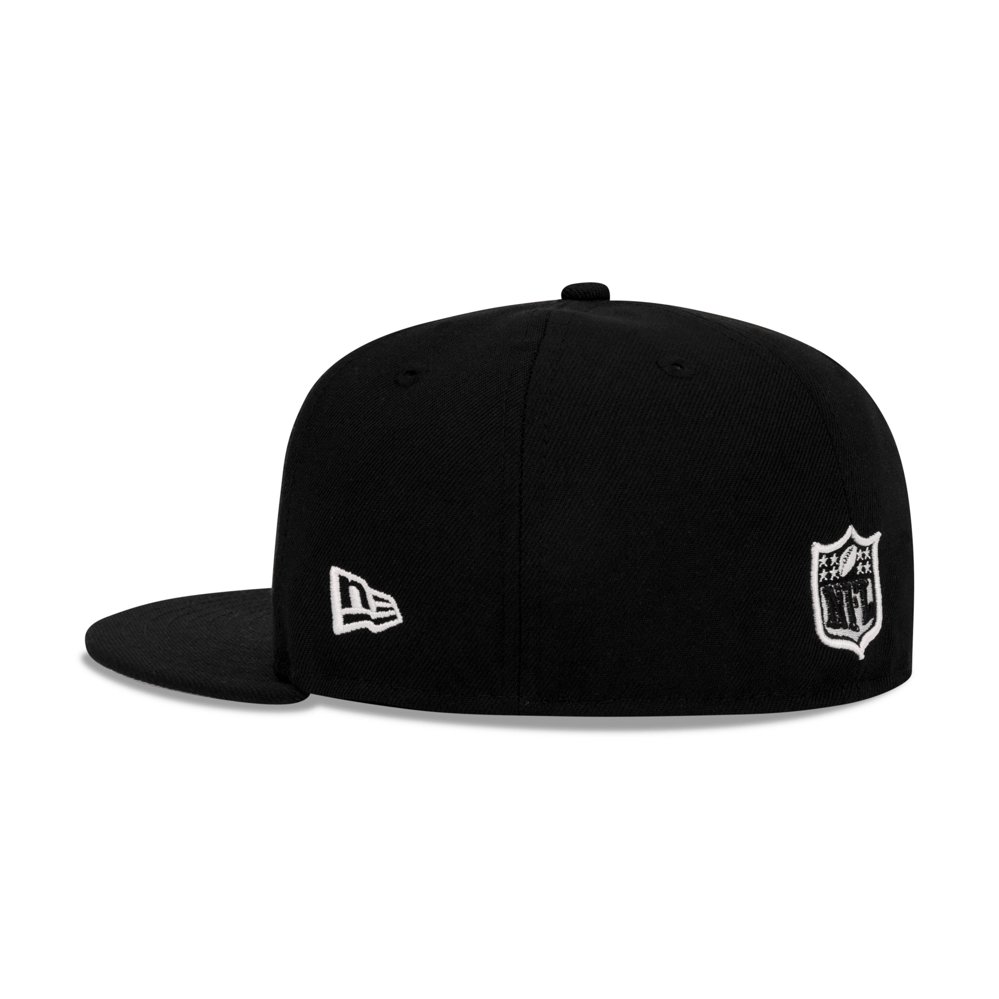 New Era Oakland Raiders Fitted Grey Bottom