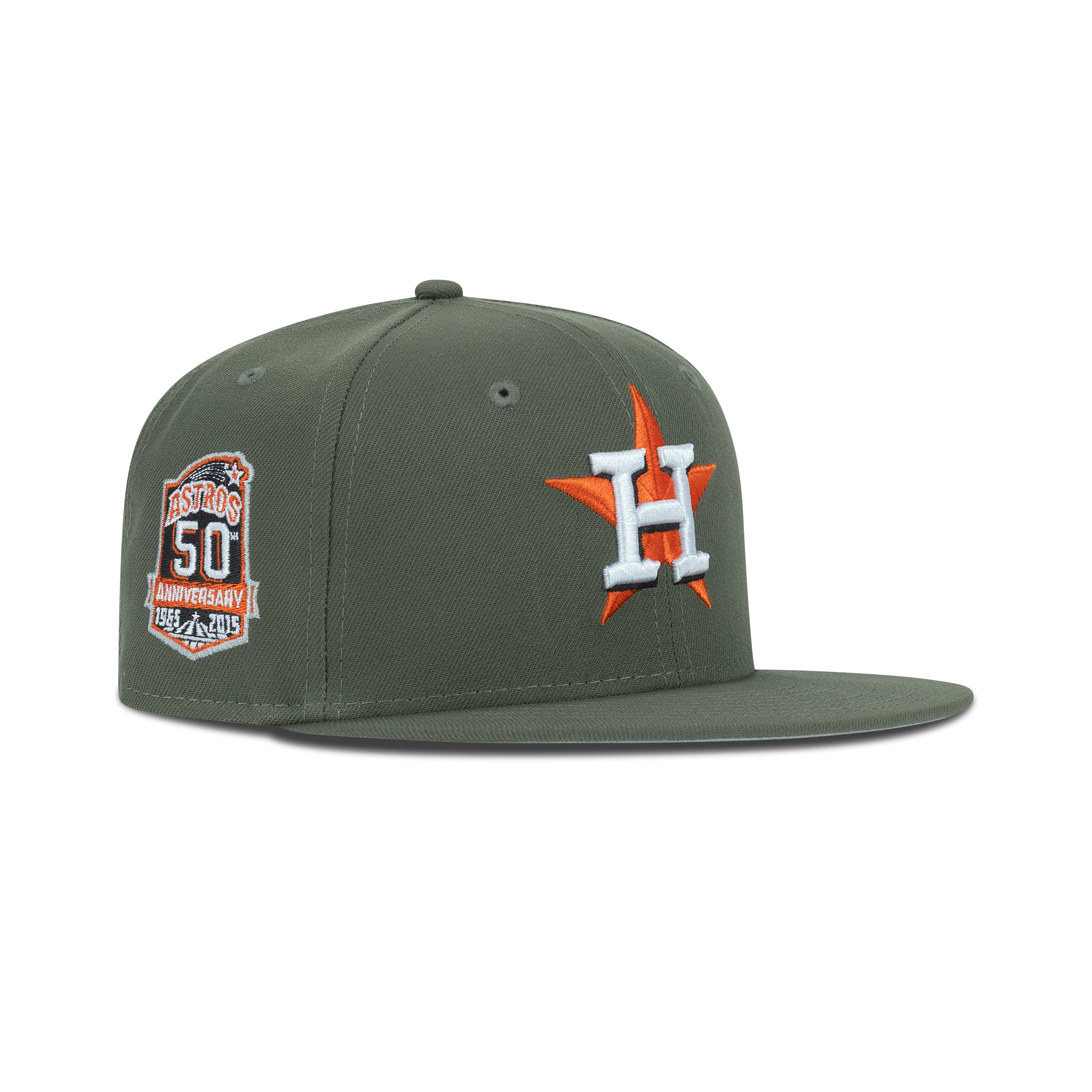 New Era Houston Astros Fitted Grey Bottom