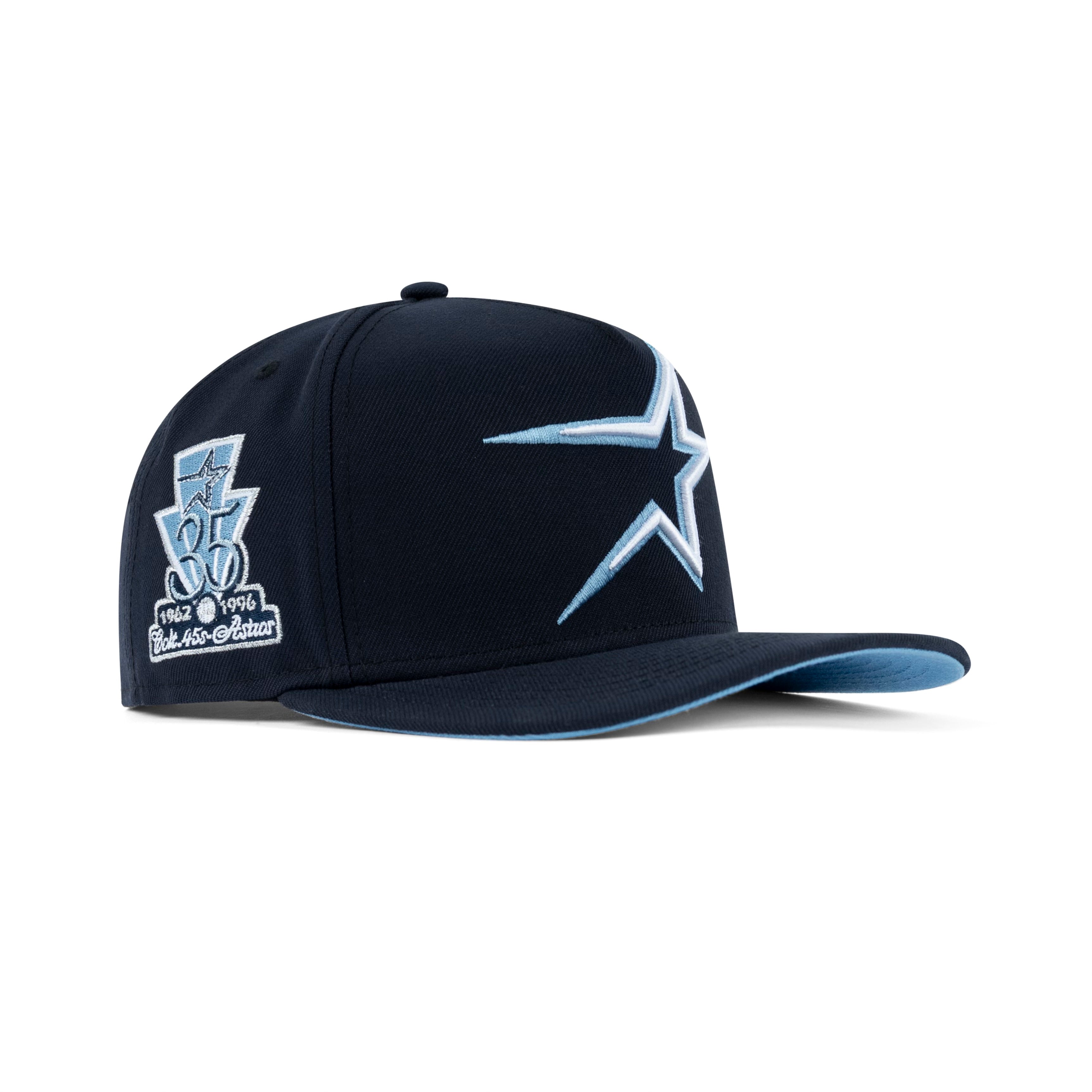 New Era Houston Astros A-Frame Snapback Sky Bottom