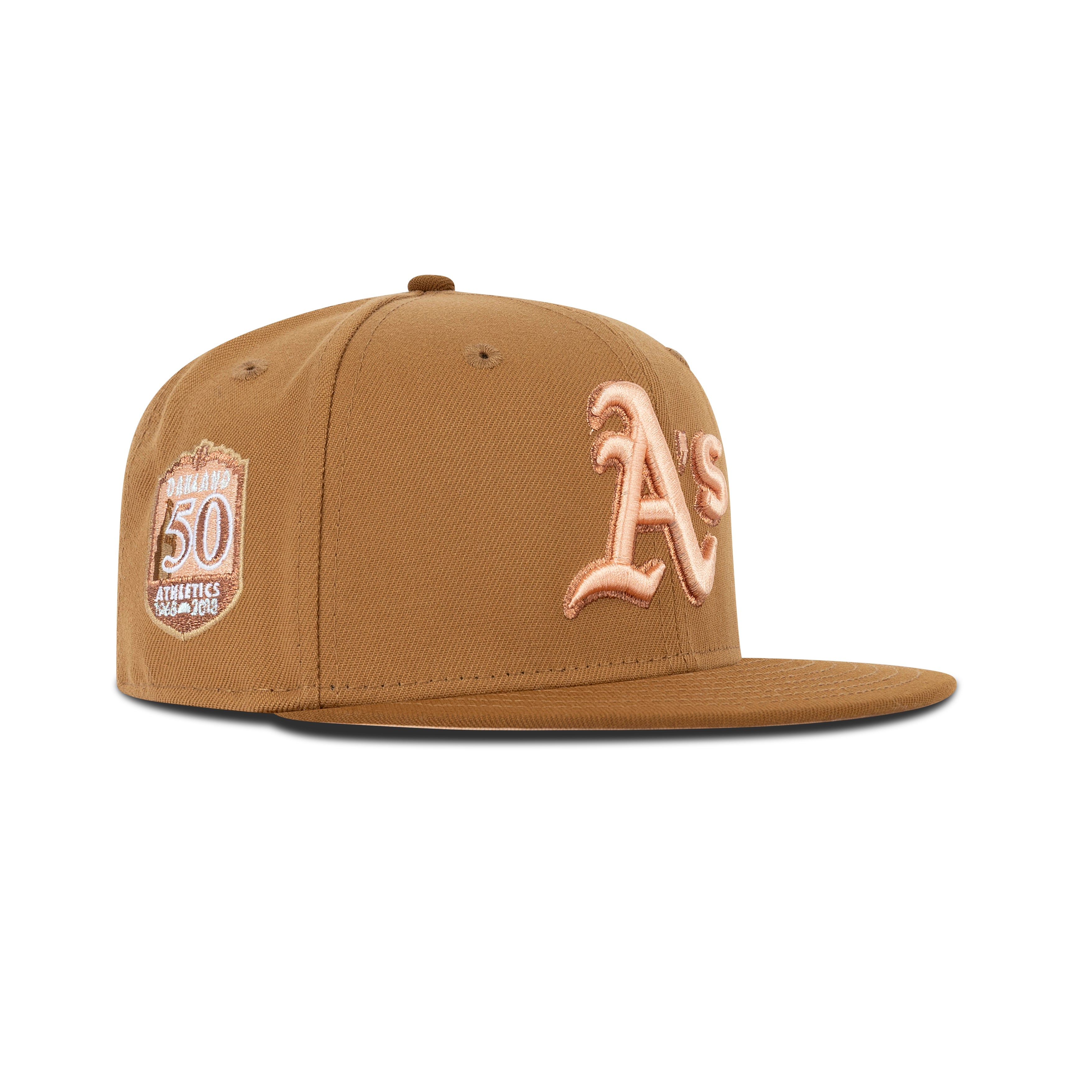 New Era Oakland's Athletics Fitted Light Bronze Bottom