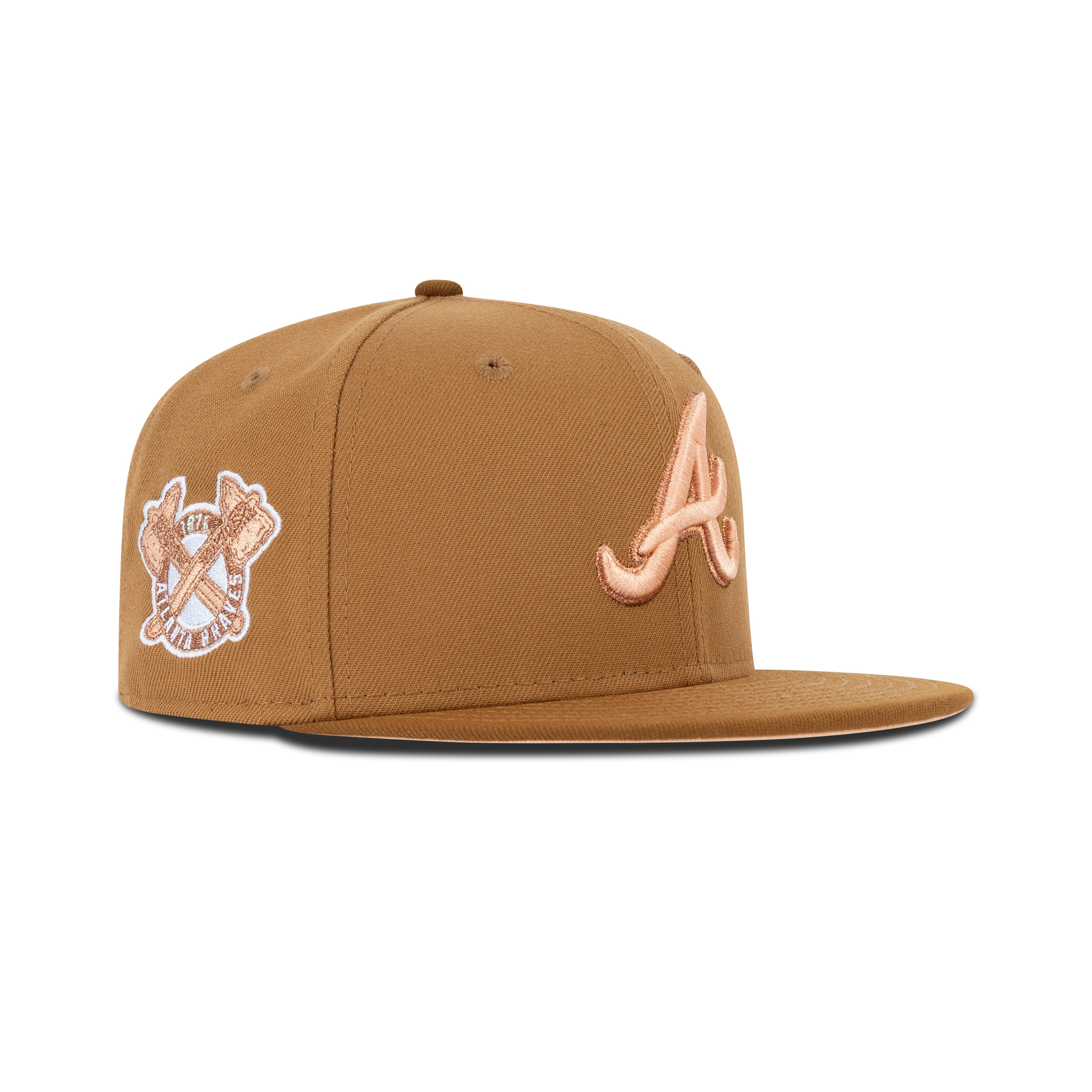New Era Atlanta Braves Fitted Light Bronze Bottom