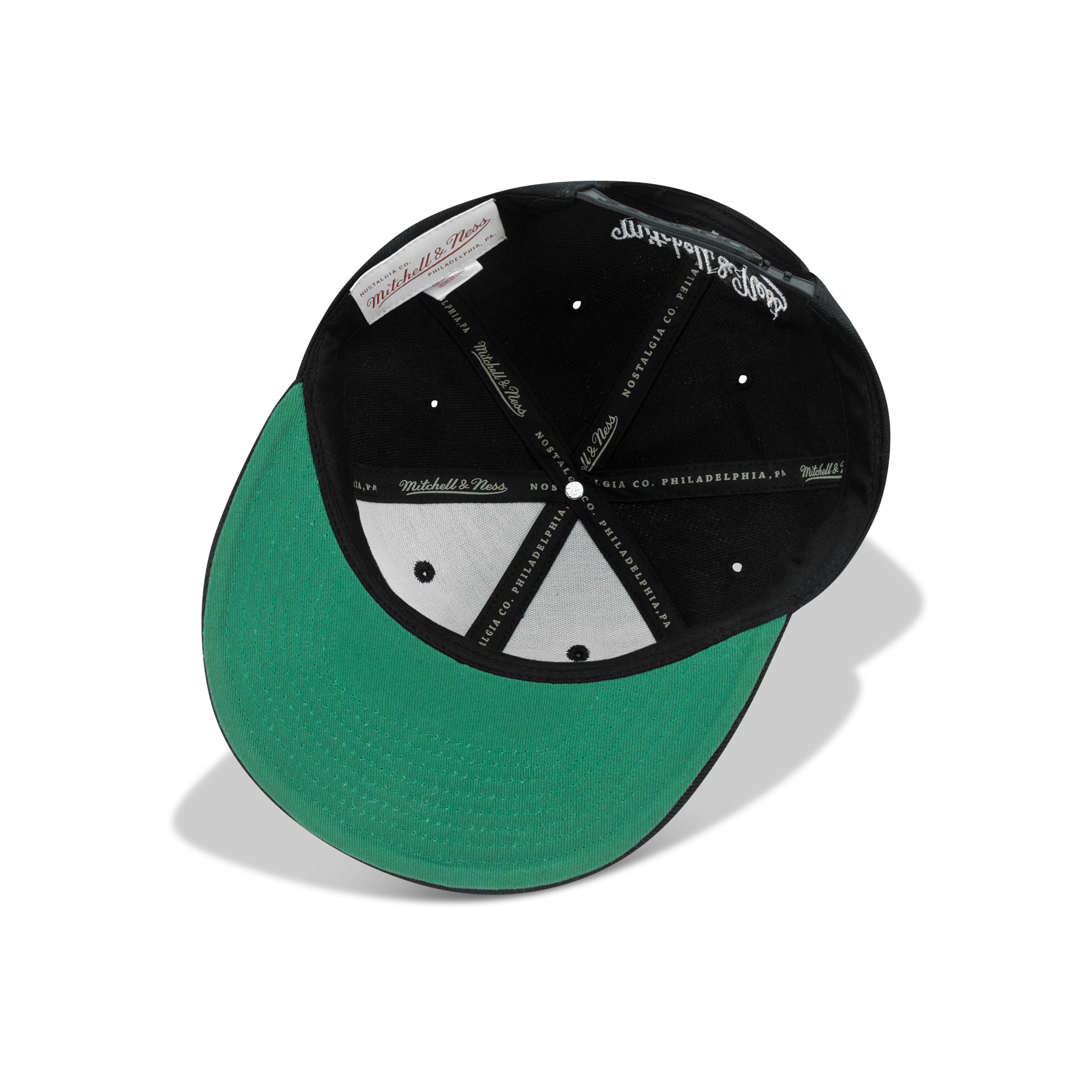 Mitchell & Ness Miami Heat Top Spot Snapback Green Bottom