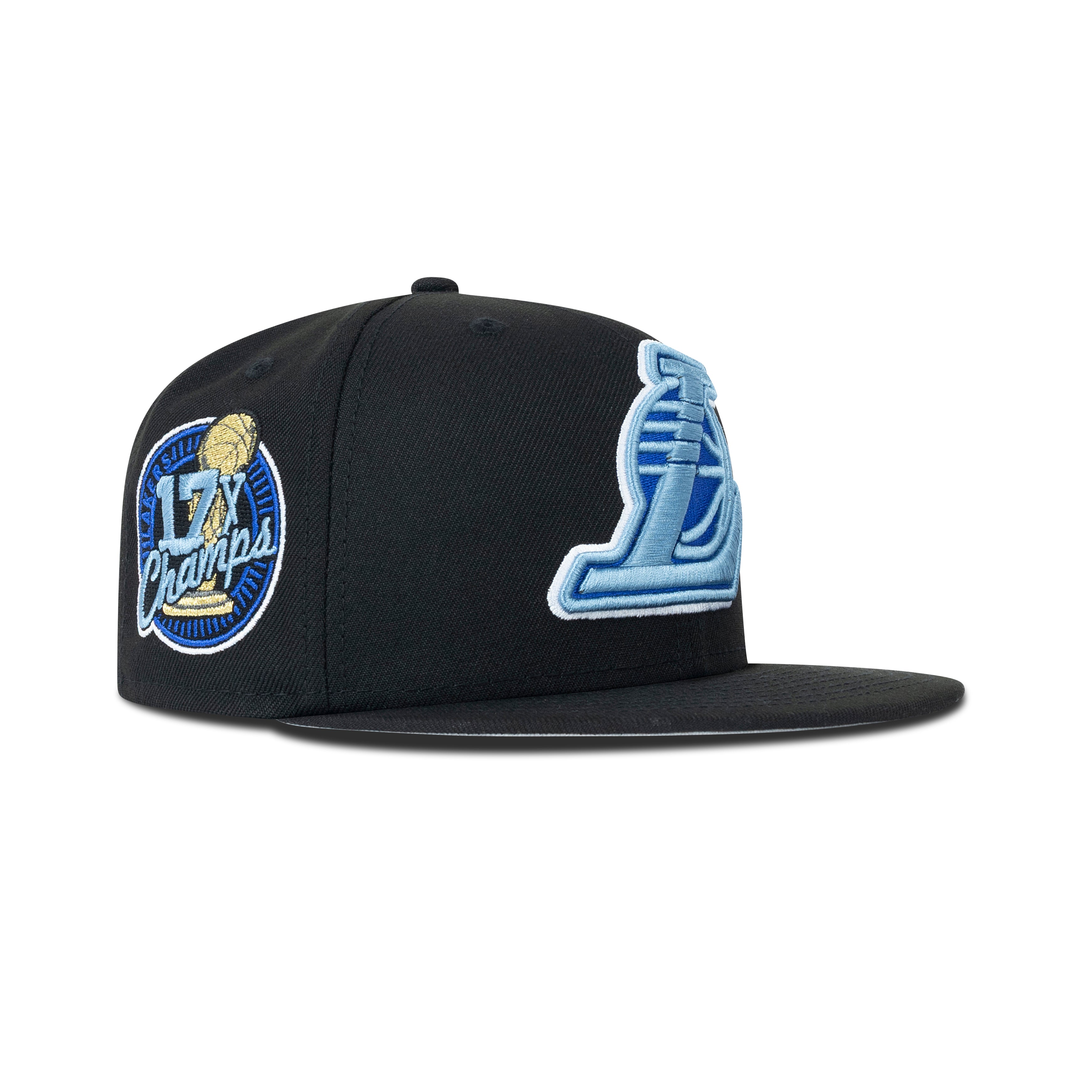 New Era Los Angeles Lakers Fitted Grey Bottom