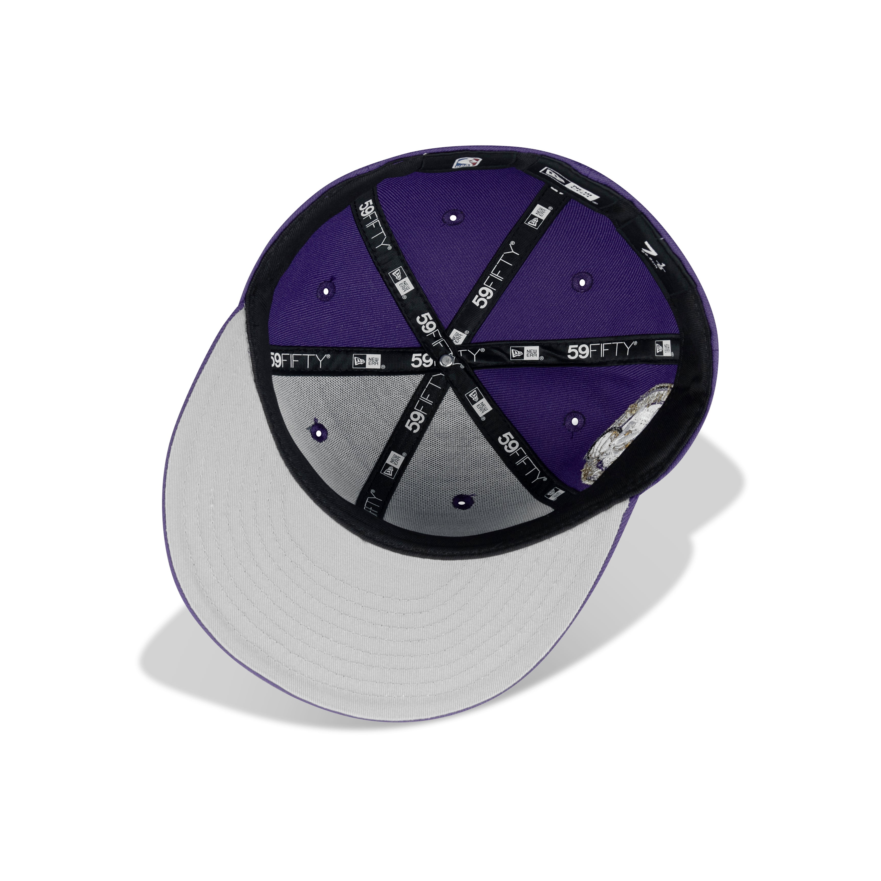 New Era Los Angeles Lakers Upside Down Fitted Grey Bottom