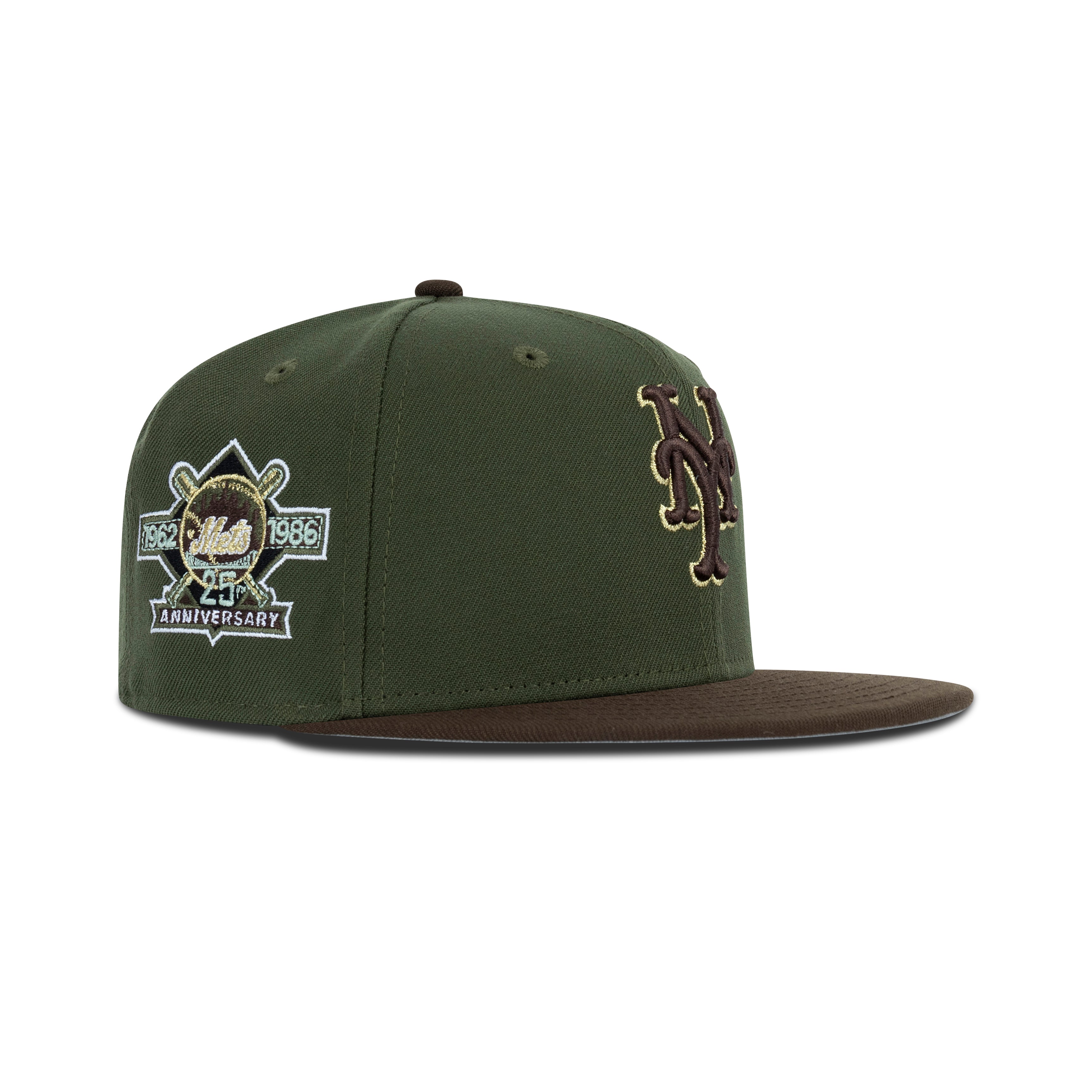 New Era New York Mets Fitted Grey Bottom
