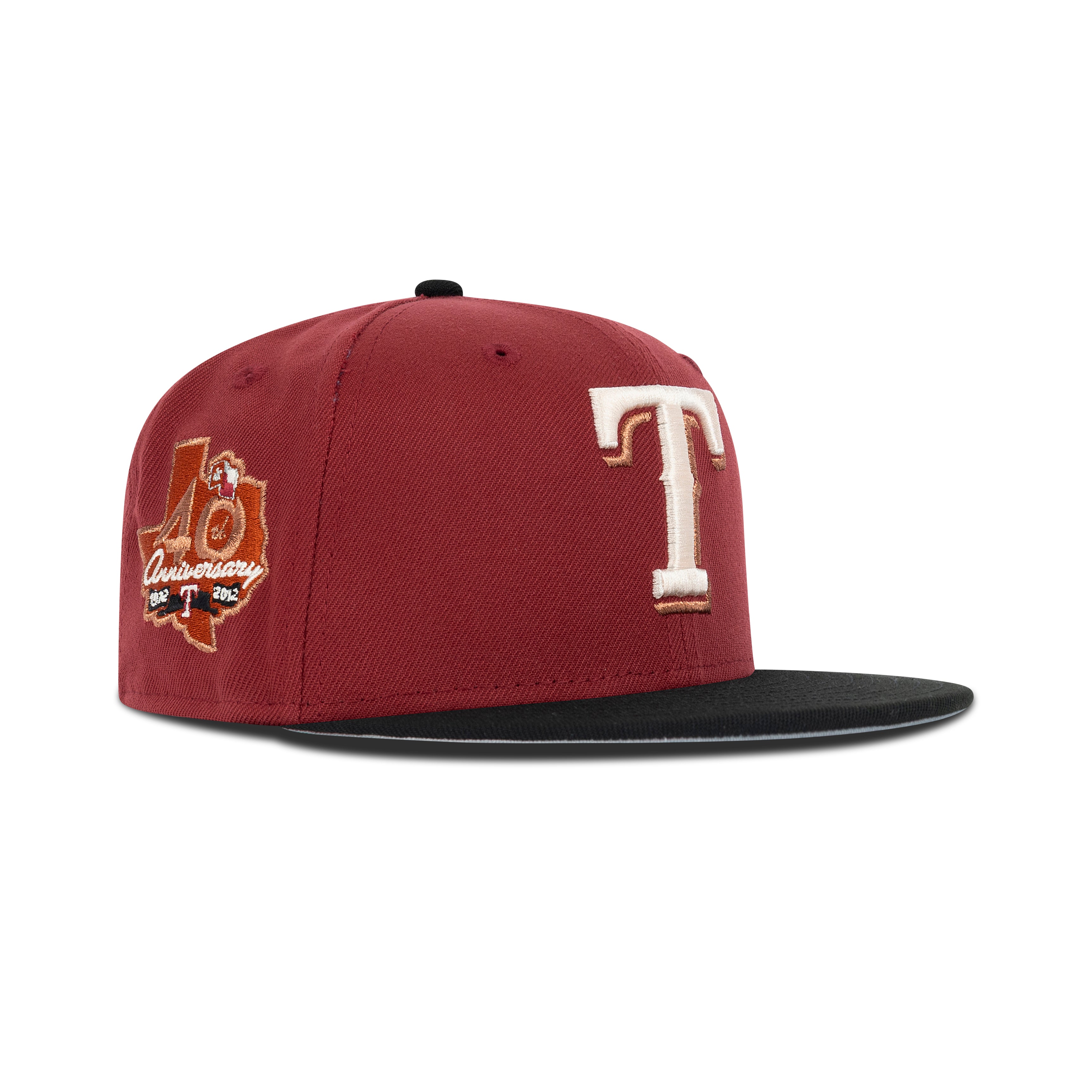 New Era Texas Rangers Fitted Grey Bottom