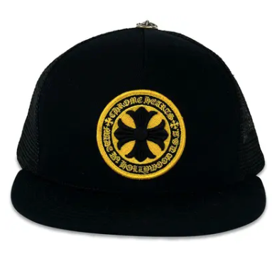 Chrome Hearts Plus Cross Seal Stamp Trucker Snapback Hat