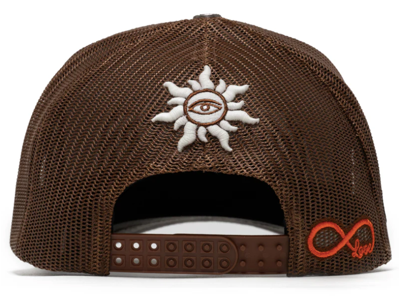 Godspeed Forever Trucker Snapback Hat Grey Bottom