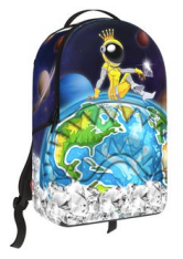 Sprayground New Character Galaxy Design DLXR Backpack