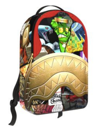 Sprayground 15 Years Gold And Spliced Backpack