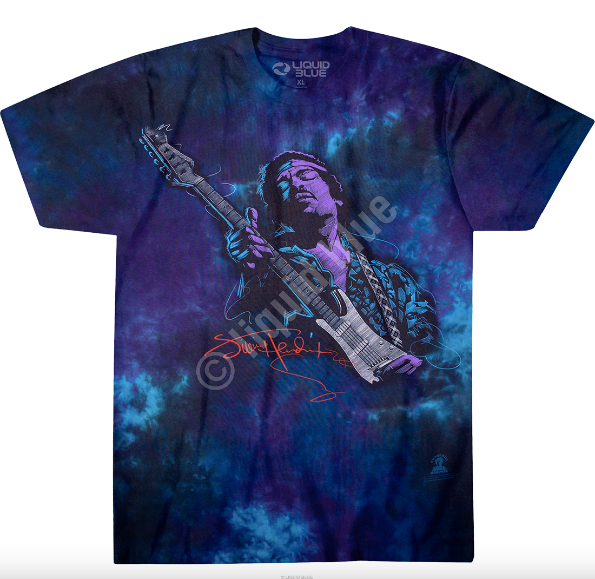 Liquid Blue Jimi Hendrix Soul Power Tee