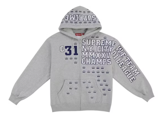 Supreme League Champs Zip Up Hoodie