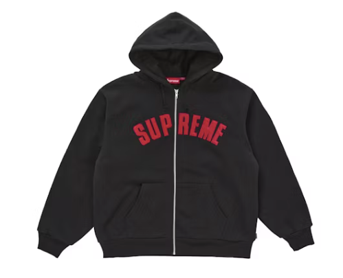 Supreme Arc Thermal Lined Zip Up Hoodie