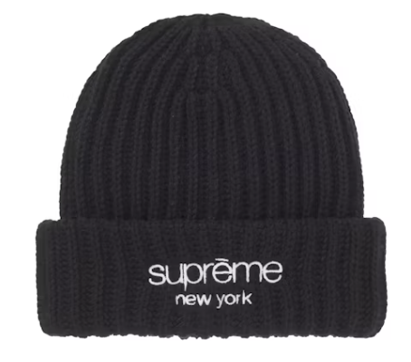 Supreme Chunky Rib Classic Logo Beanie