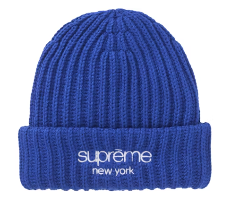 Supreme Chunky Rib Classic Logo Beanie