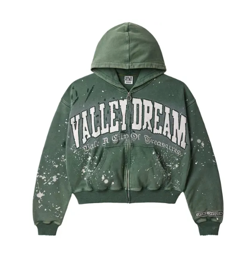 Vale Forever Paint Zip Up Hoodie Vale Forever Paint Zip Up Hoodie