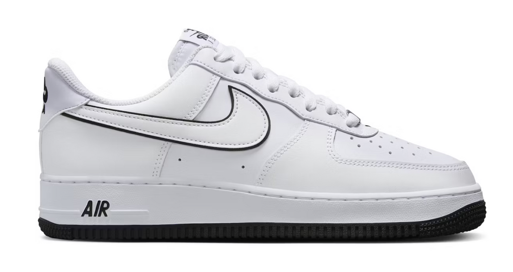 Nike Air Force 1 '07 "White Black Outline Swoosh"