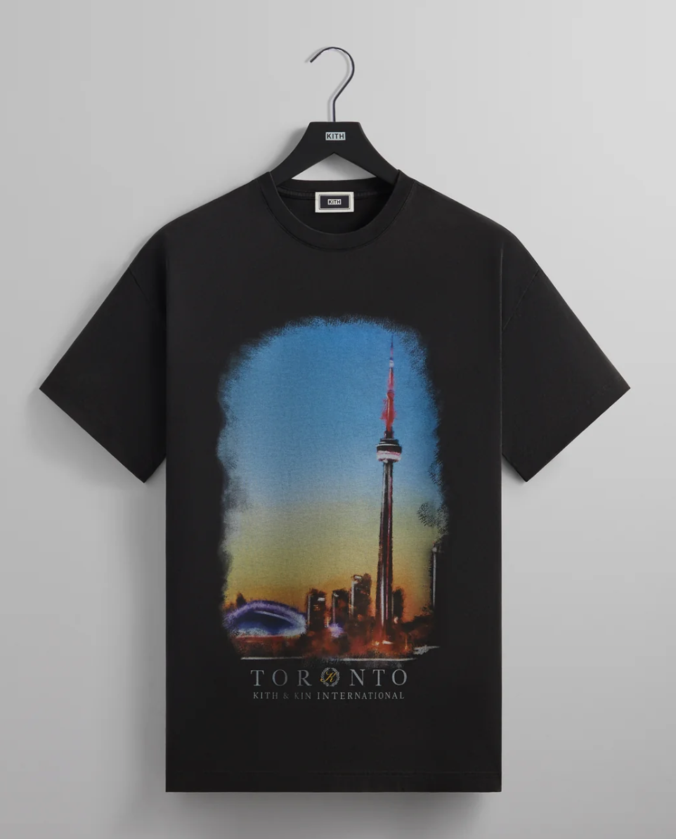 Kith Toronto Skyline Vintage Tee "Black"
