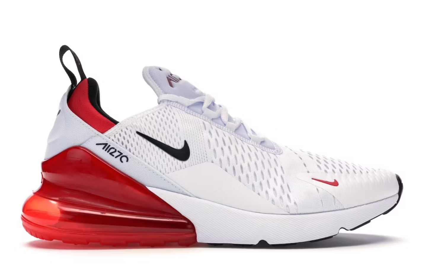 Nike Air Max 270 White University Red FCS Sneakers