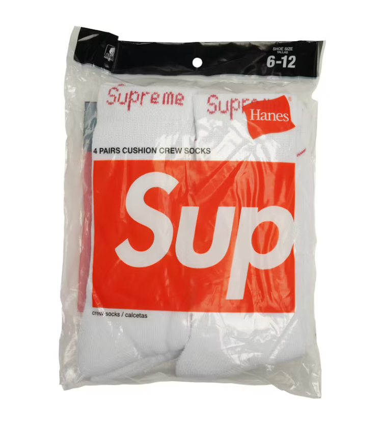 Supreme Hanes Crew Socks