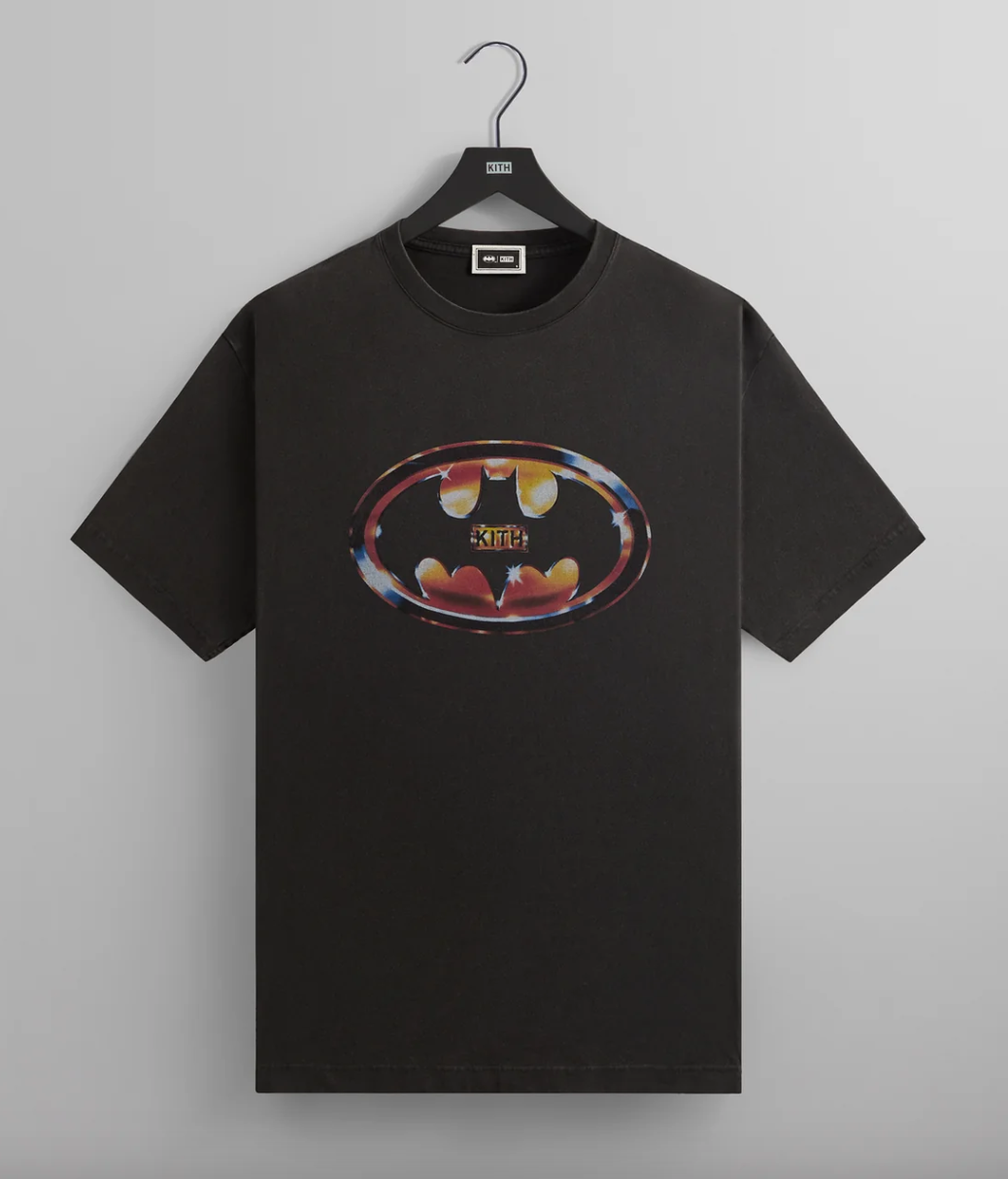 Kith X Batman Logo Vintage Tee