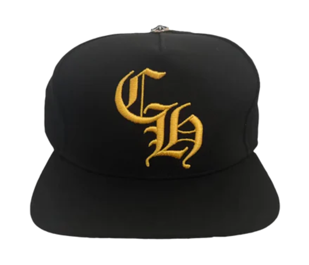 Chrome Hearts CH Logo Snapback Hat Green Bottom