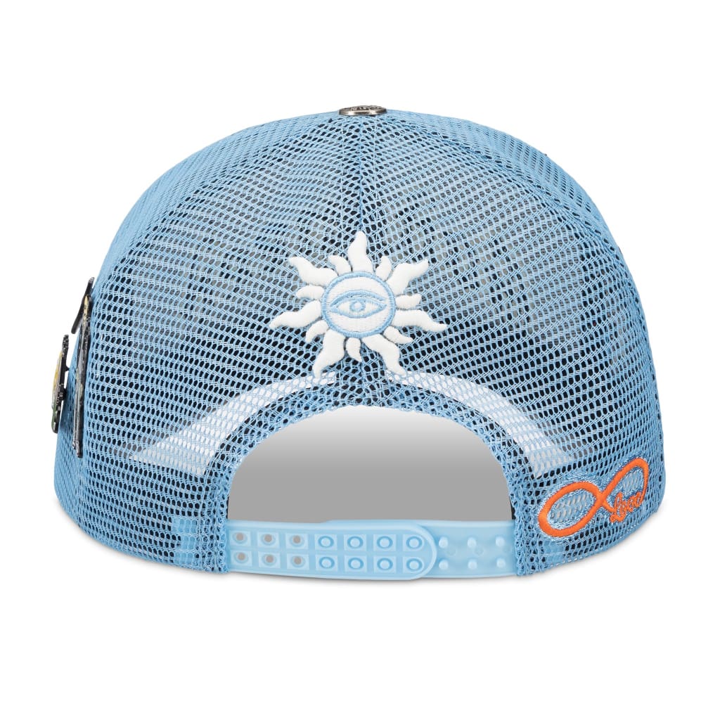 Godspeed Forever Trucker Snapback Hat Grey Bottom