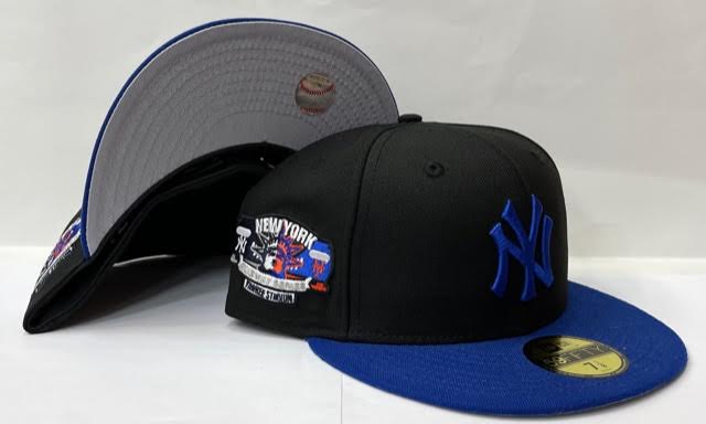 New Era New York Yankee Fitted Grey Bottom "Black Royal" (Subway Series Embroidery)