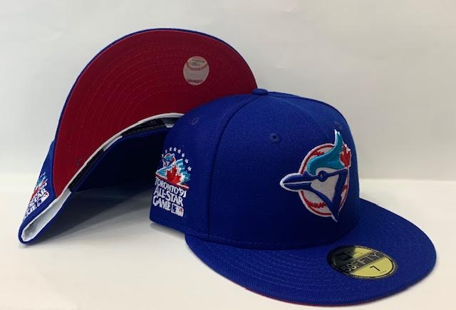 Royal Blue Toronto Blue Jays Green Bottom 1993 World Series Side Patch New Era 59FIFTY Fitted 8 1/4