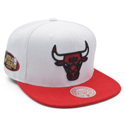 red chicago bulls snapback mitchell and ness