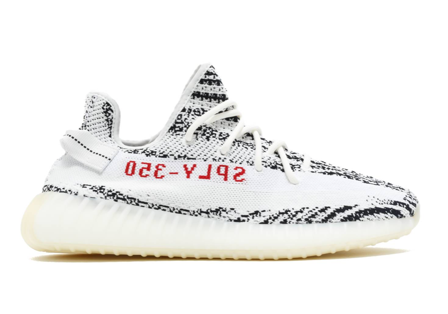 Adidas Men's Yeezy Boost 350 V2 Casual Shoes, White/Core Black/Red - Size 11.0 Adidas Men's Yeezy Boost 350 V2 Casual Shoes, White/Core Black/Red - Size 11.0