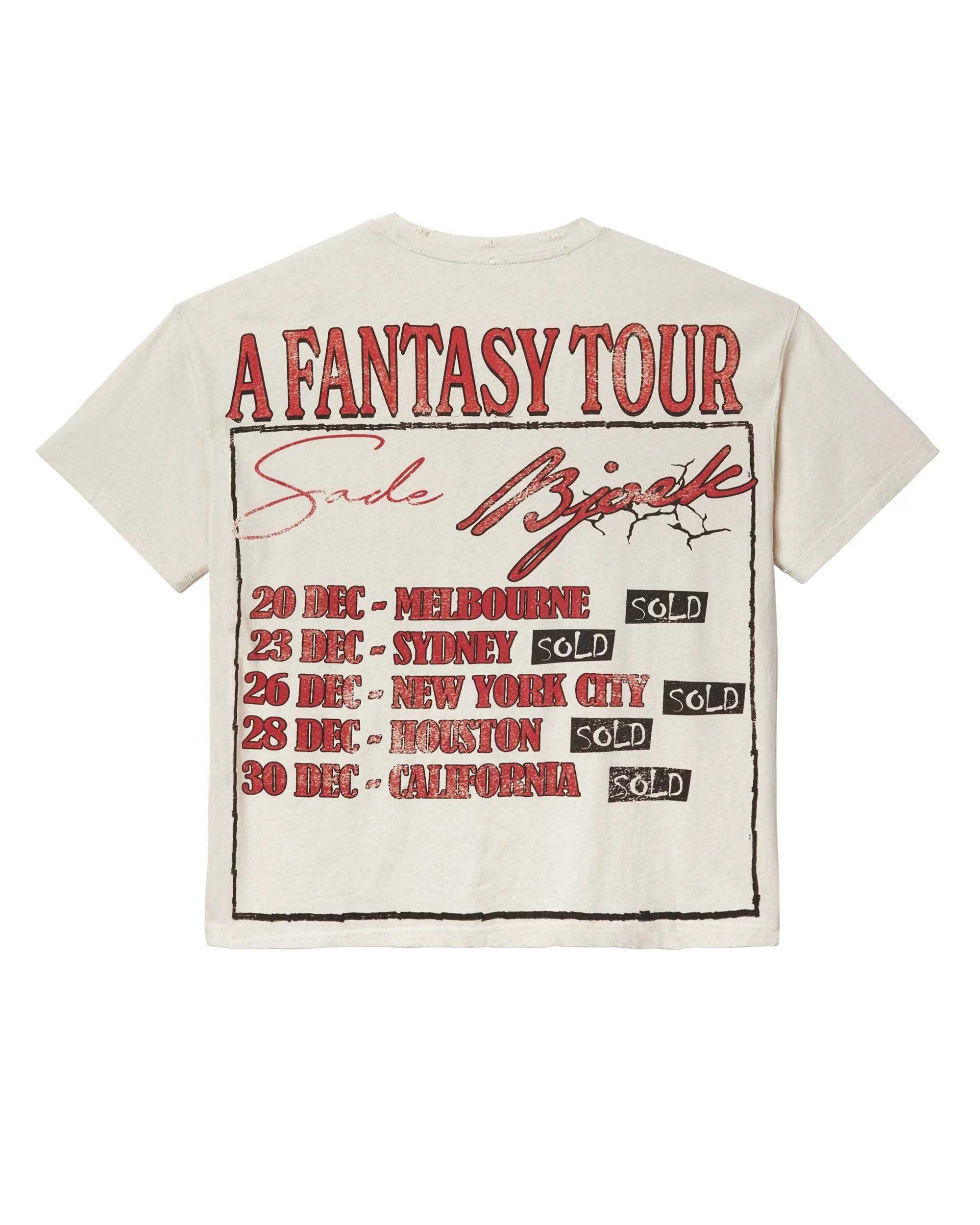 Vale Forever Dreams Tour Sade Bjork Tee 