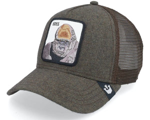 Goorin Bros The Boss Snapback Trucker Hat "Dark Green"