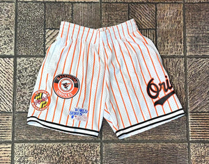 Mitchell & Ness Baltimore Orioles MLB City Collection Shorts "White Orange"