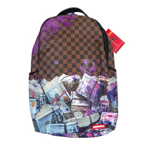 Sprayground Counterfeit DLXSV Backpack "Brown Purple"