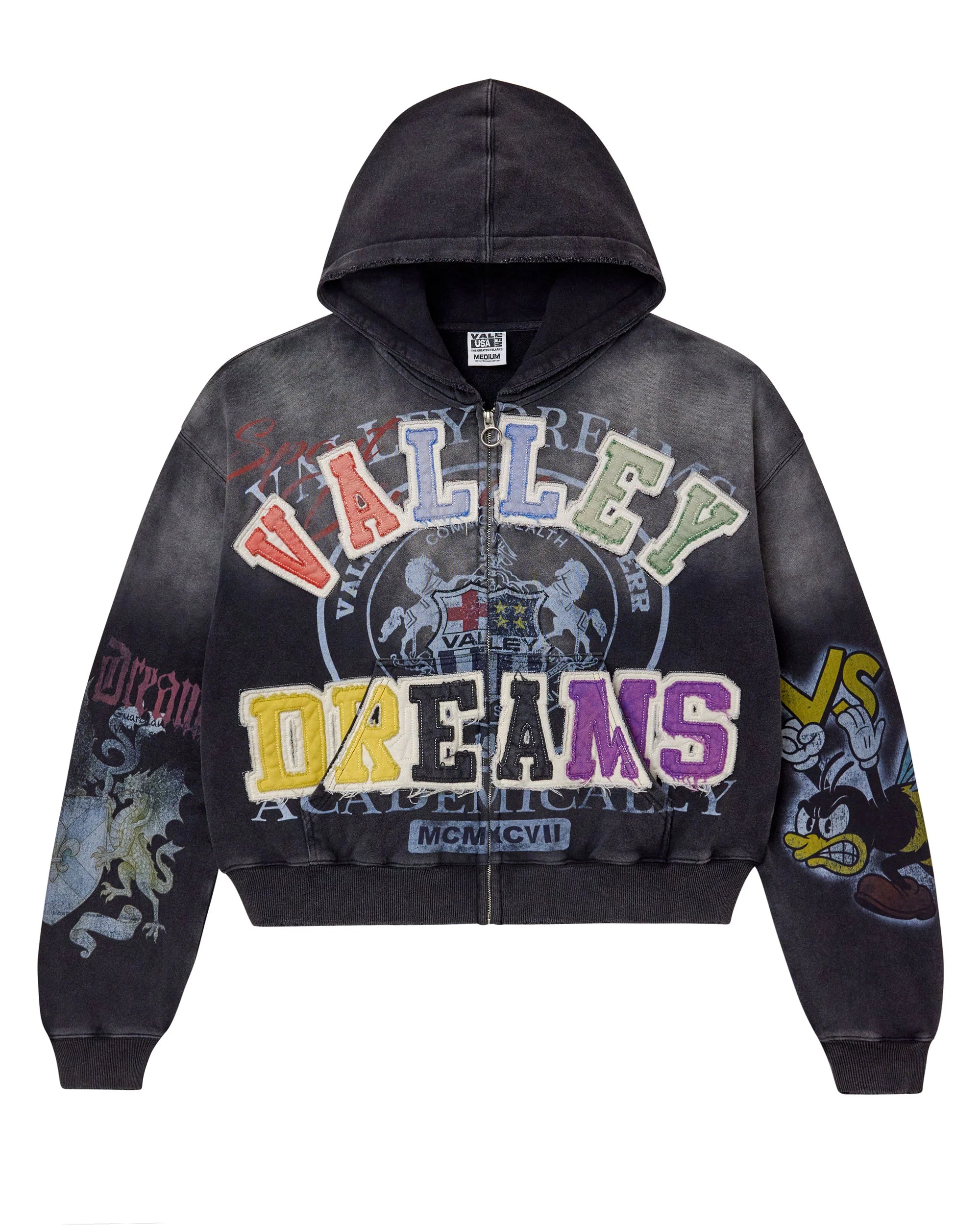 Vale Forever Blasted Zip Up Hoody 