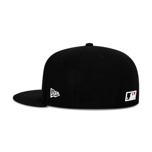 New Era L.A. Anaheim Angels Fitted Grey Bottom "Black Red Yellow" (25th Anniversary Embroidery)