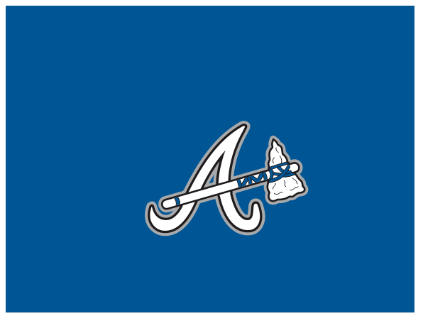 New Era Atlanta Braves Fitted Grey Bottom 
