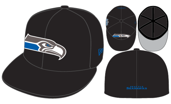 New Era Seattle Seahawks Fitted Grey Bottom 