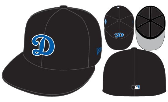 New Era Los Angeles Dodgers Fitted Grey Bottom 