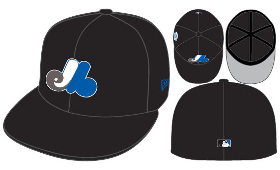 New Era Montreal Expos Fitted Grey Bottom 