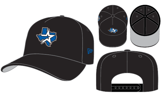 New Era Houston Astros A-Frame Snapback Grey Bottom 