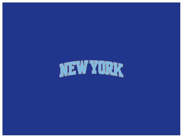 New Era New York Knicks Fitted Sky Bottom 