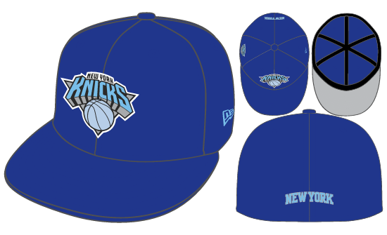 New Era New York Knicks Fitted Sky Bottom 
