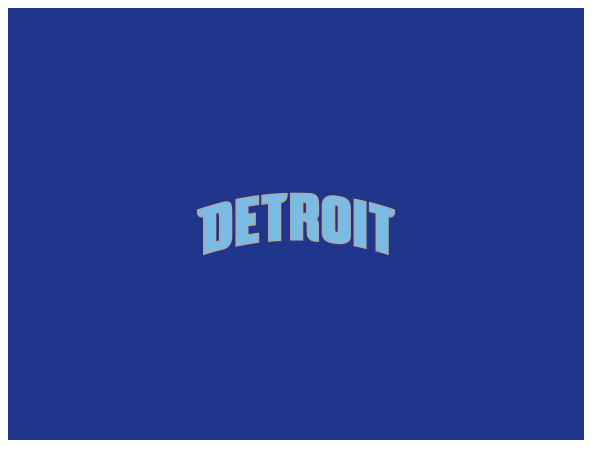 New Era Detroit Pistons Fitted Sky Bottom 