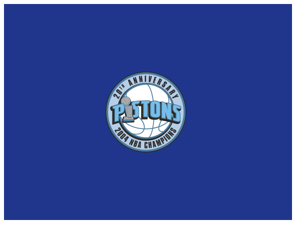 New Era Detroit Pistons Fitted Sky Bottom 