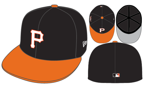 New Era Pittsburgh Pirates Fitted Gray Bottom 