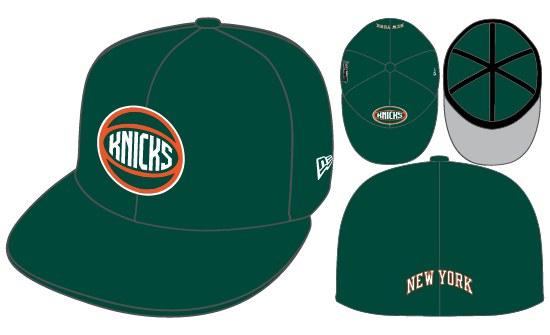 New Era New York Knicks Fitted Gray Bottom 